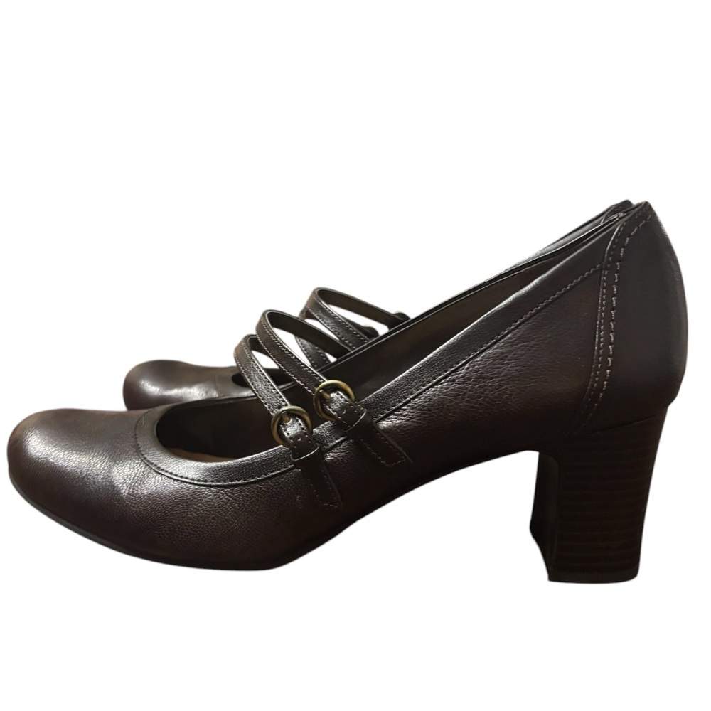 Naturalizer jameson leather maryjanene doubles strap brown 11